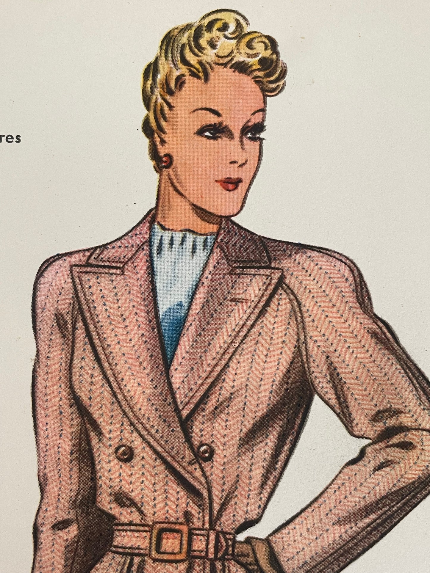 Set n. 4 bozzetti moda Atelier La Confianza anni 1948/49