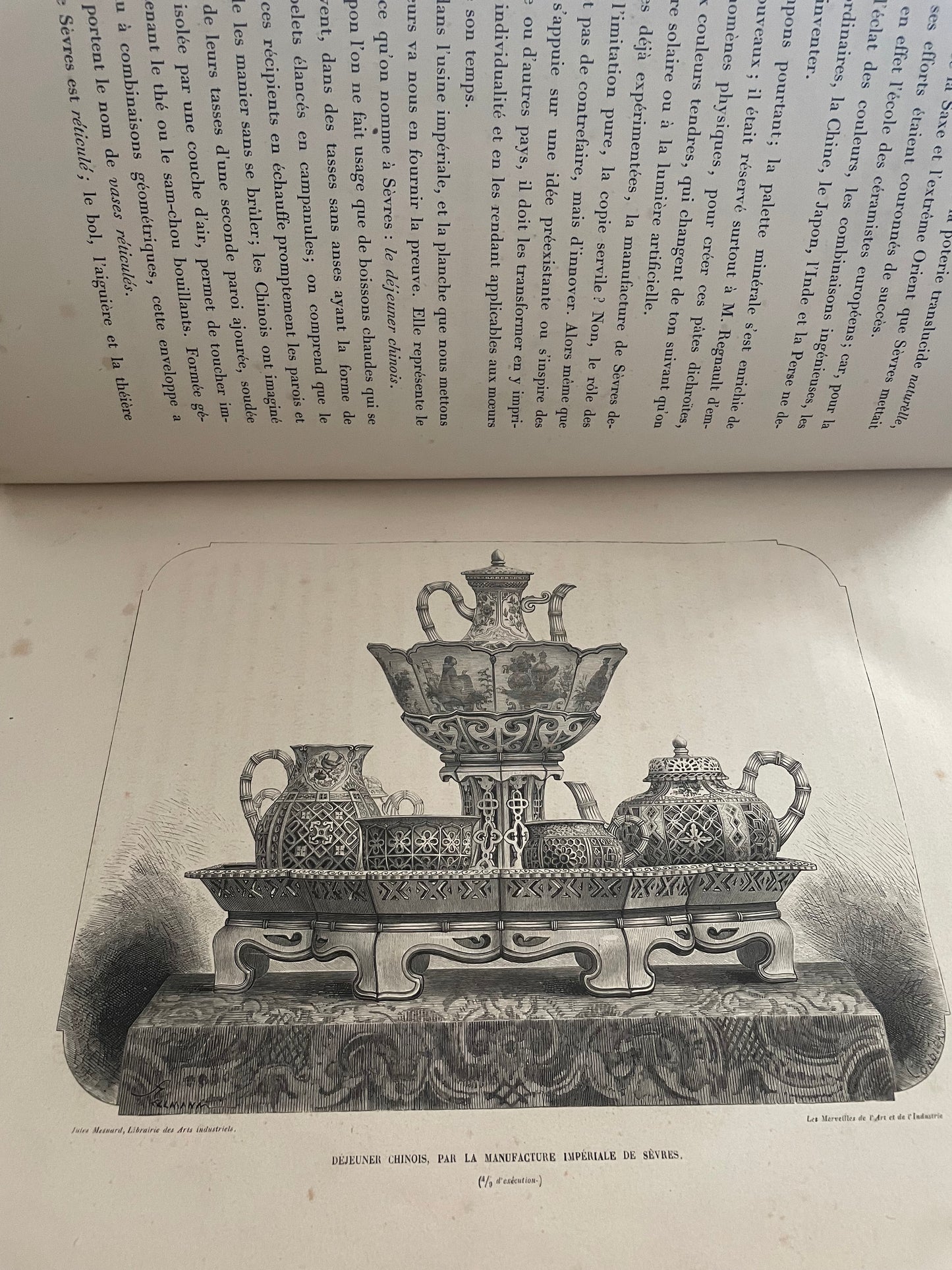 Grande libro raro 1873 “Les Merveilles de l’Art et de l’Industrie”