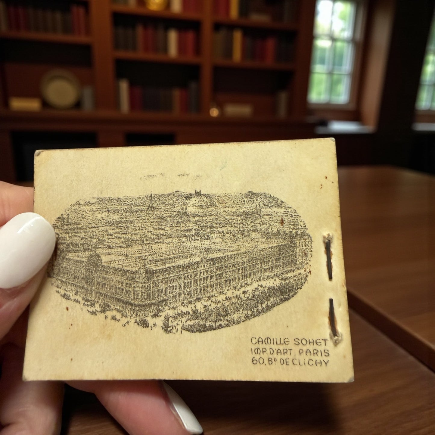 “Cinema da tasca”, antico flipbook fine ‘800 primo ‘900 Bon Marché