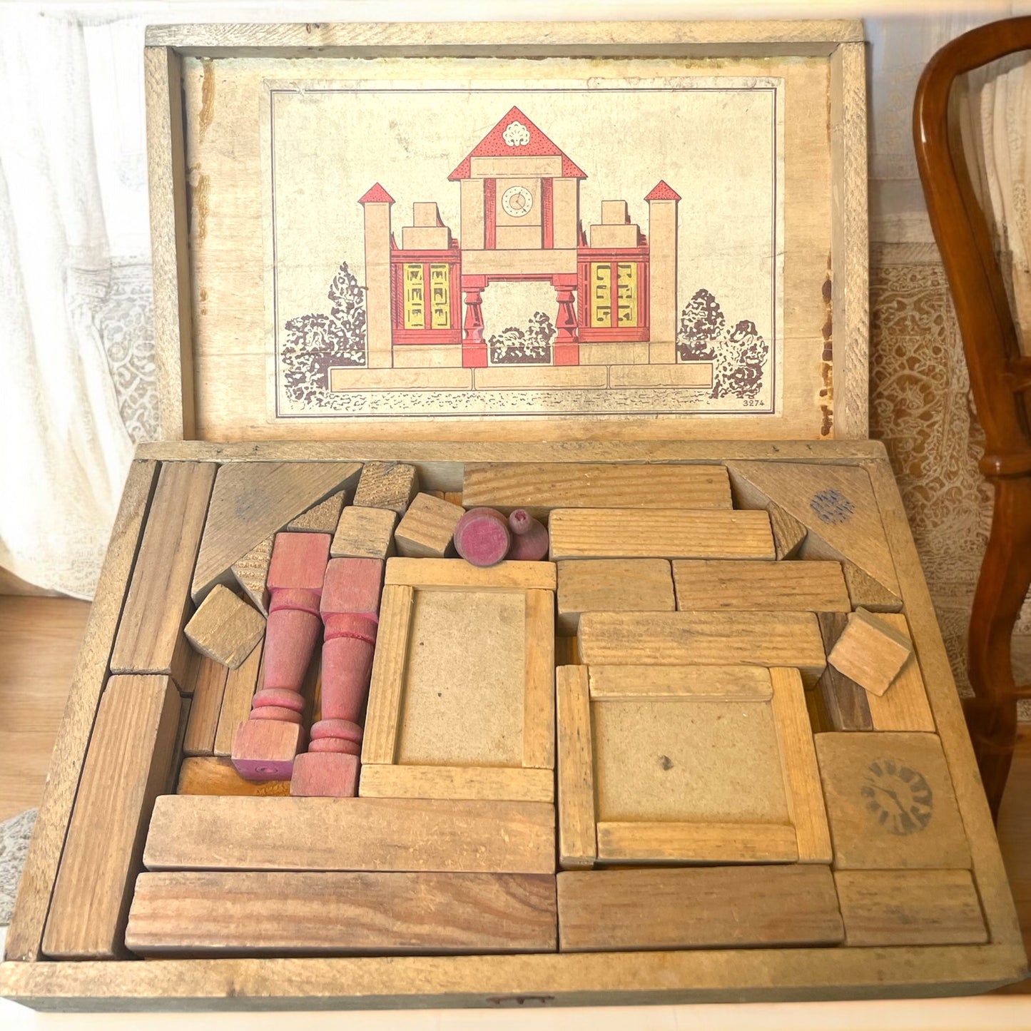 Scatola gioco da costruzione anni ‘20 - ‘30, francese