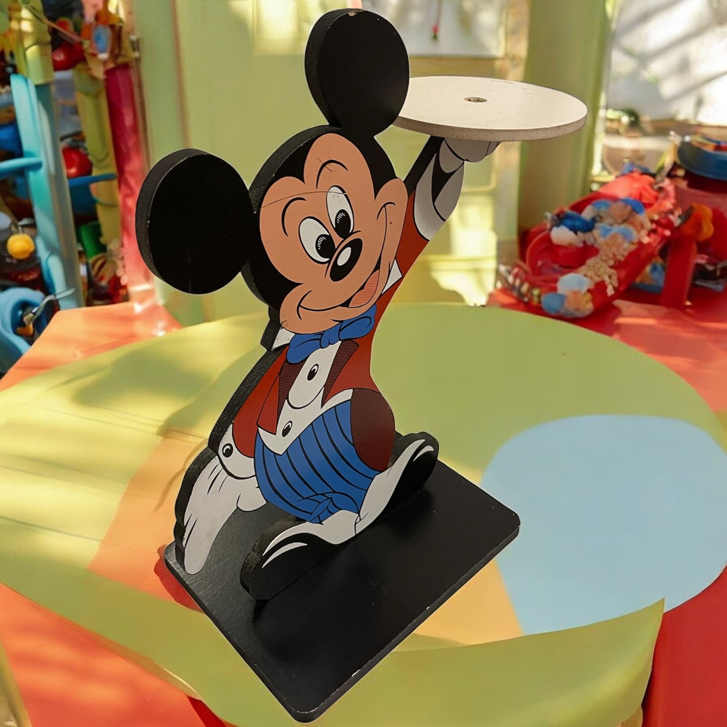 Servitore in legno Topolino cameriere pezzo raro, fine anni ‘80 originale Disney