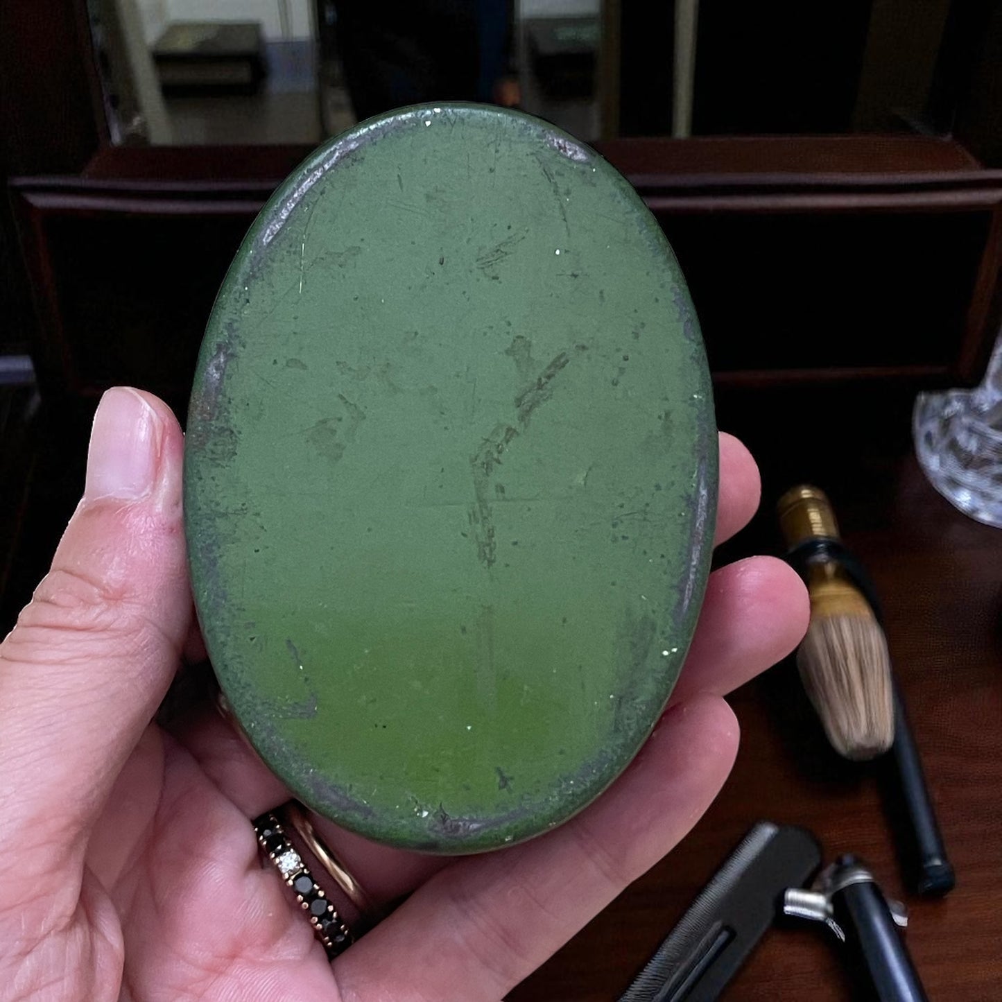 Antica scatolina in latta Brillantina Bourjois, anni ‘40