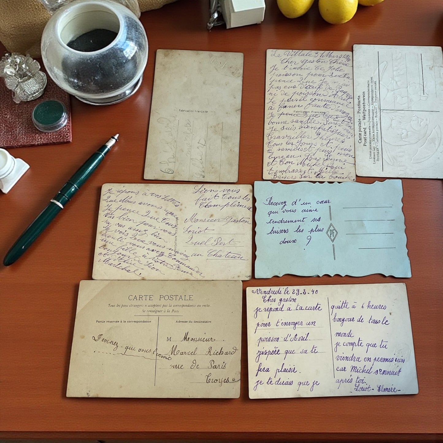 Collezione n. 6 cartoline Pesce d’Aprile francesi anni 30-40
