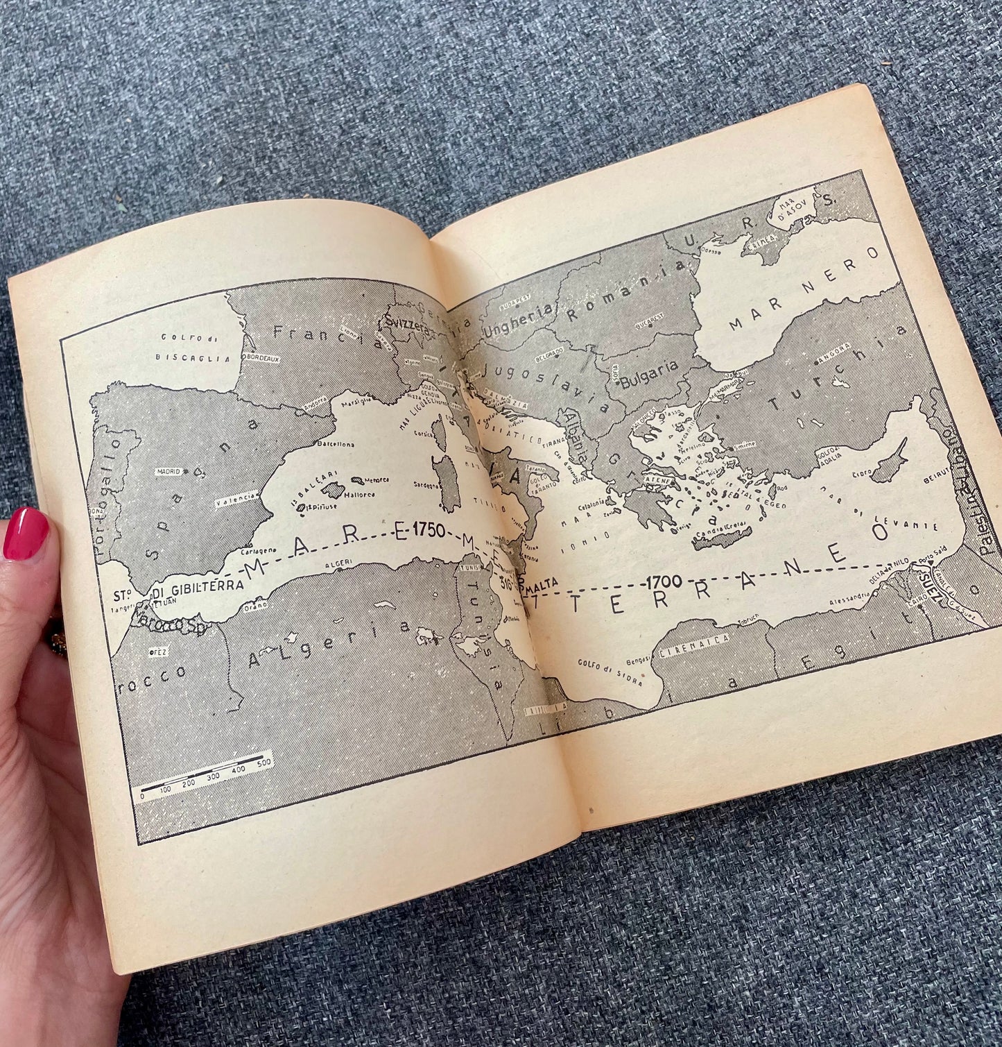 Pubblicazione geopolitica Malta 1941 con mappa