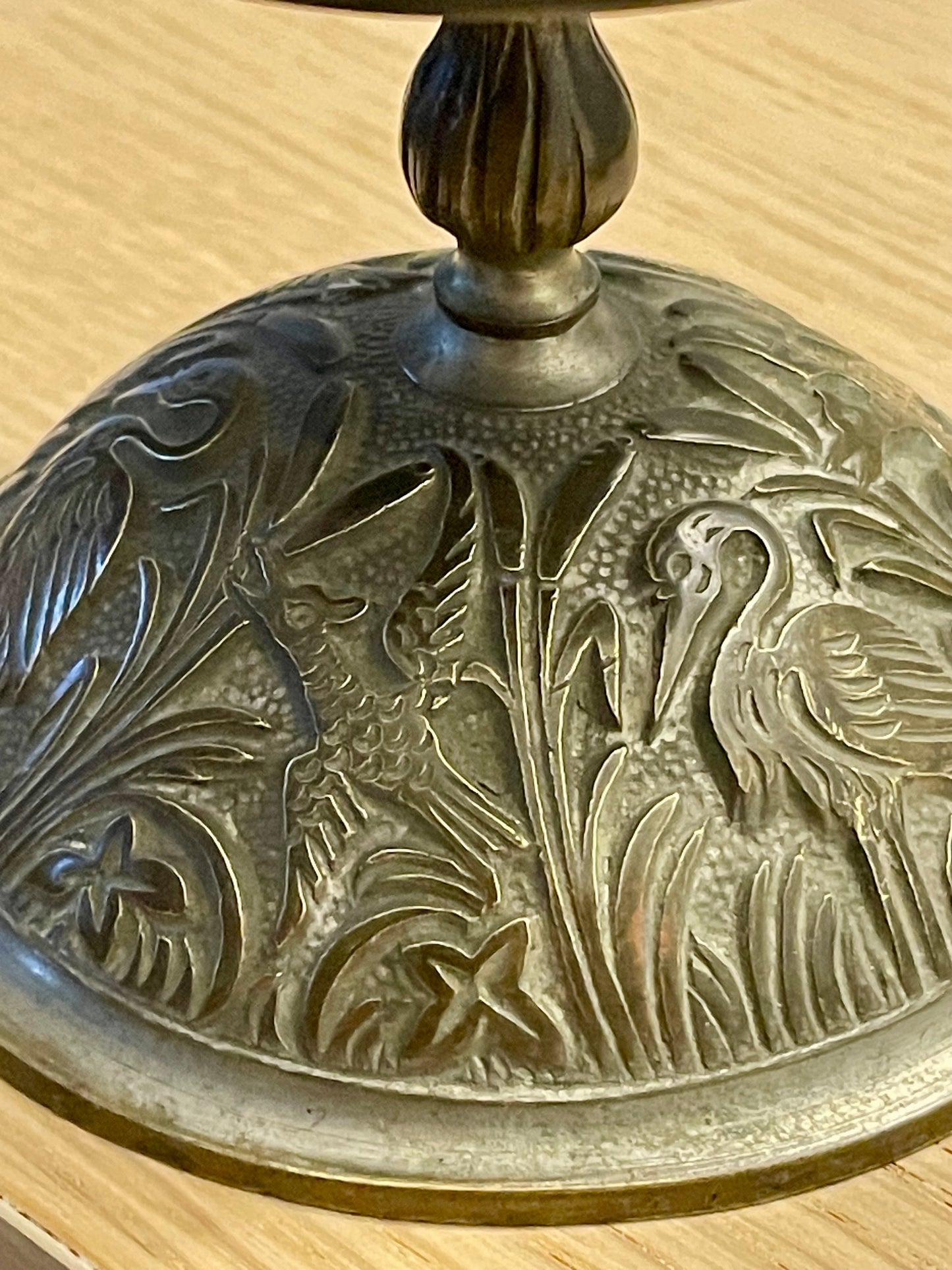 Campanello da banco vittoriano in stile liberty