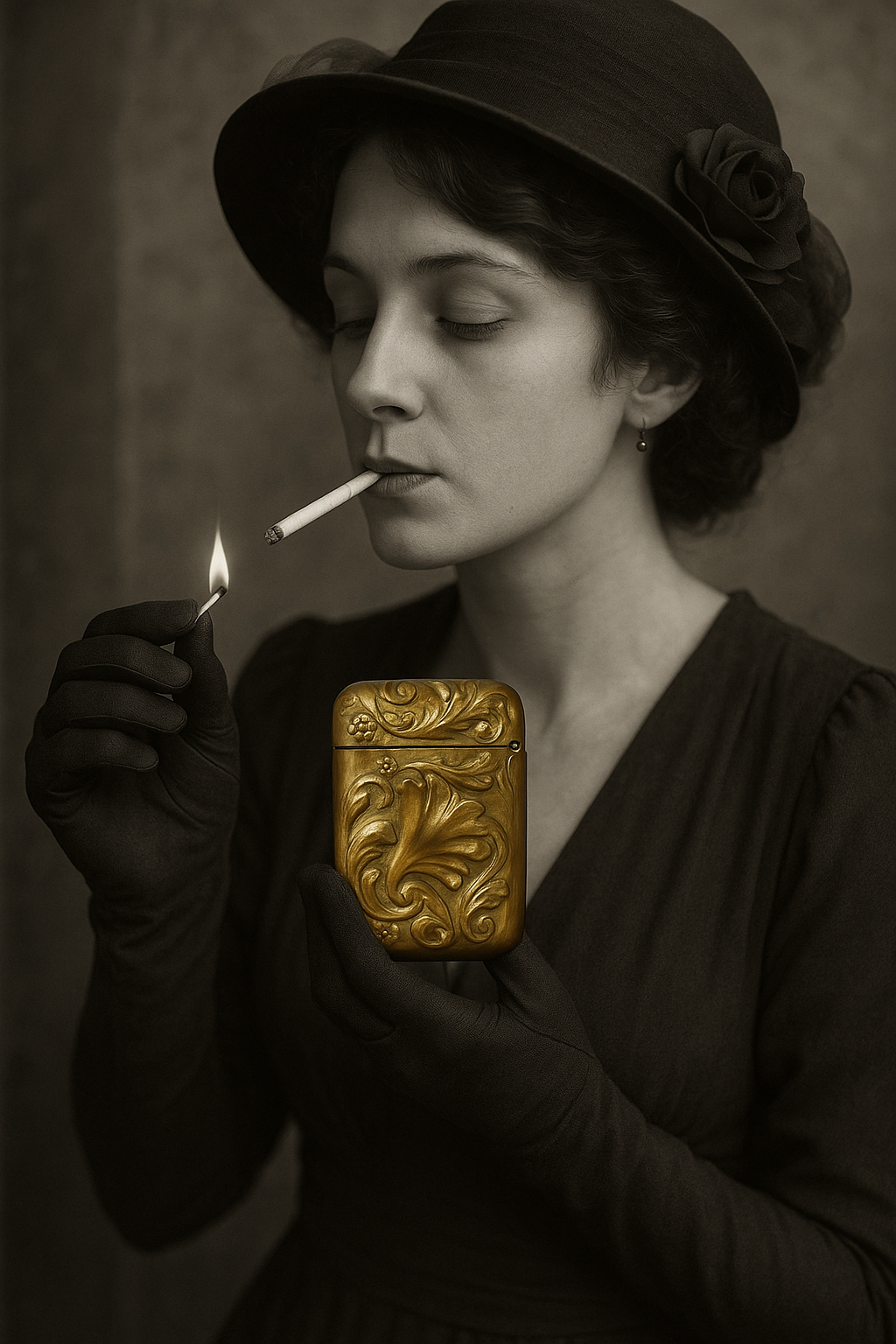 Vesta case porta fiammiferi Art Nouveau, primissimo ‘900