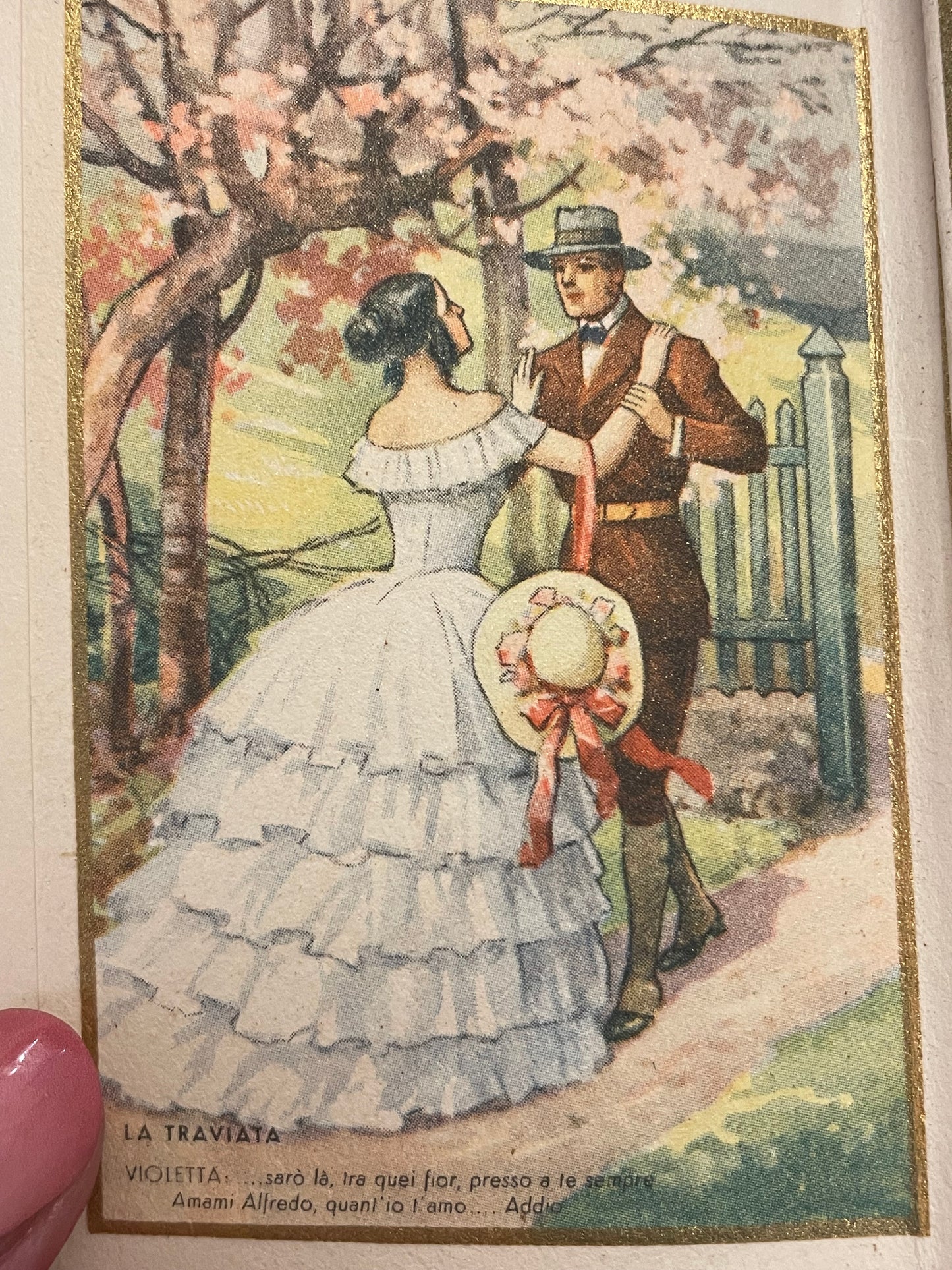 Calendarietto da barbiere 1951, cinquantenario Giuseppe Verdi