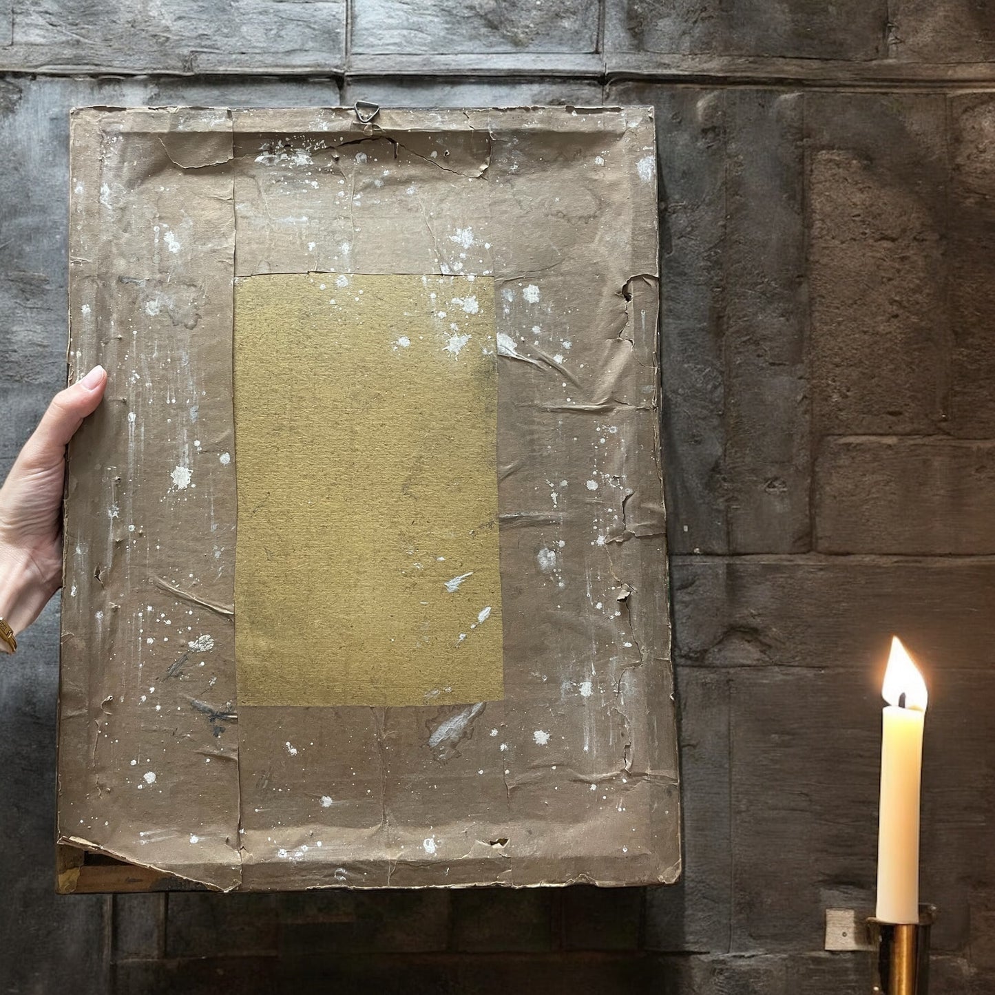 Quadro primo ‘900 cromolitografia cartonata Padre Nostro