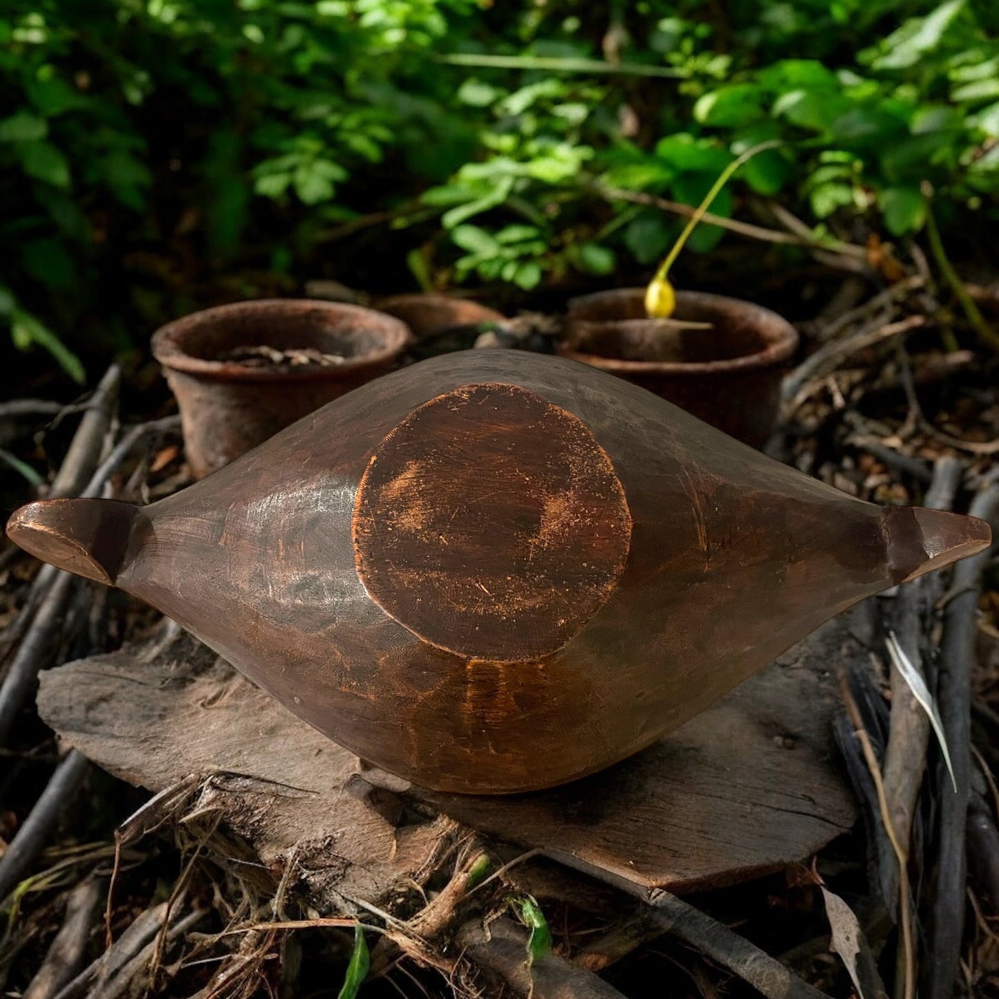 Antico parat ciotola per impastare cibo