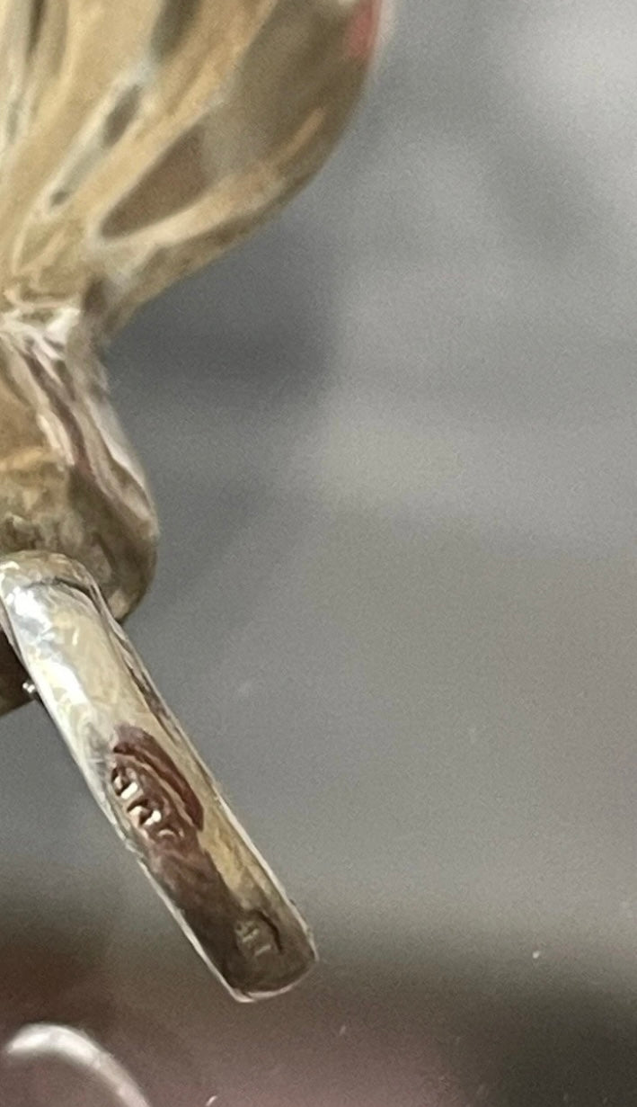 Antico sonaglio argento titolo 800