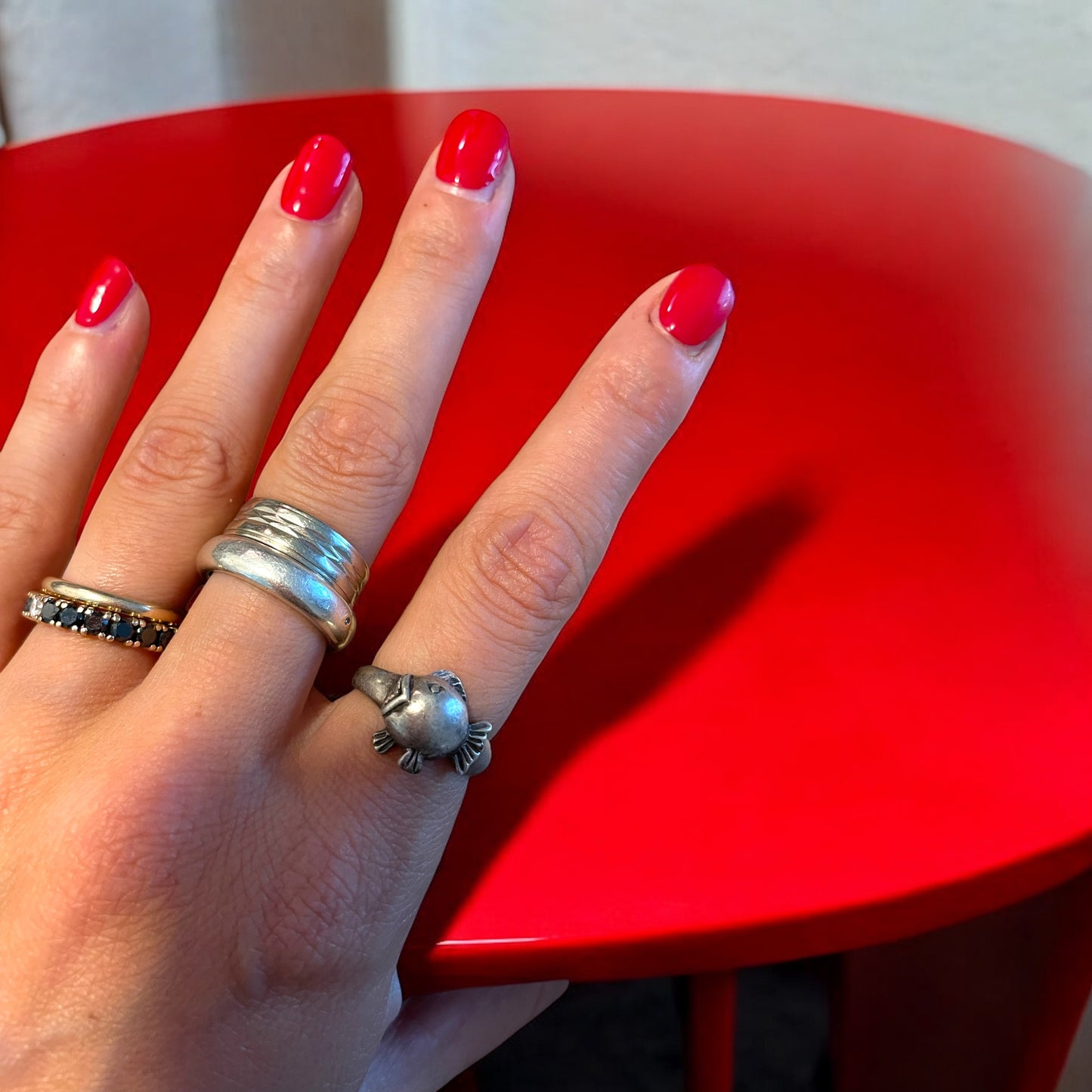 Anello pesce in argento 925 anni ‘60 originale vintage