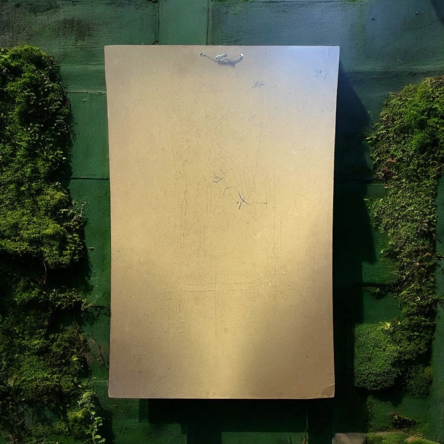 Grande cartonato pubblicitario, anni 30, cassa di risparmio lombarda