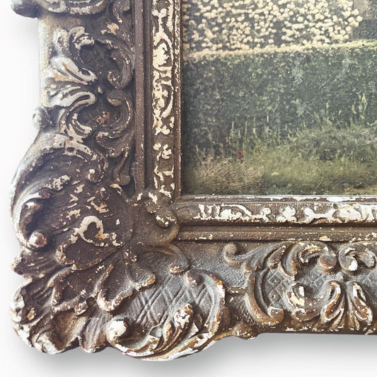 Antica cornice con fotografia fattoria olandese