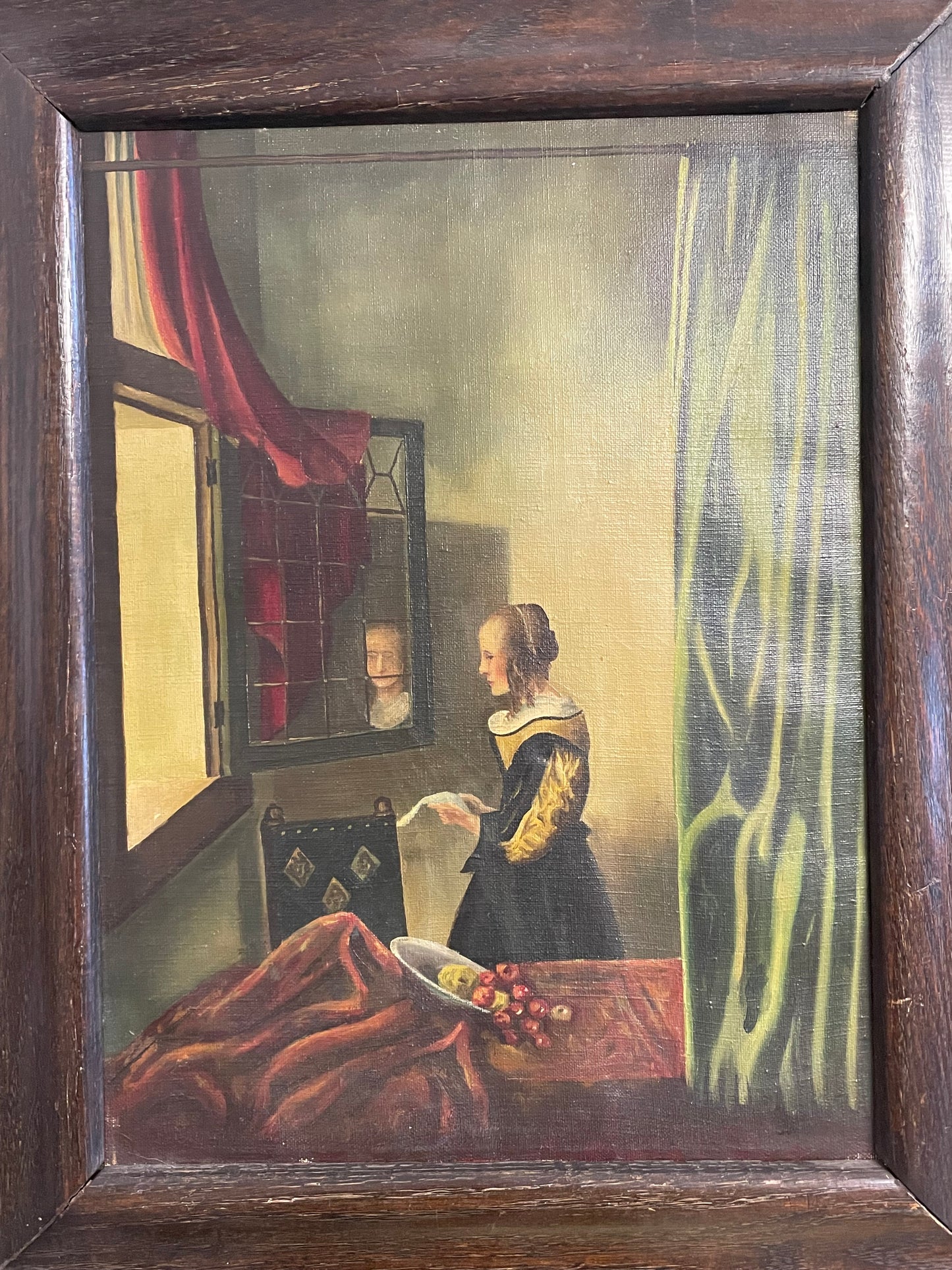 Falso d’autore - “Donna alla finestra che legge una lettera” Vermeer, studente anni ‘10 - ‘20