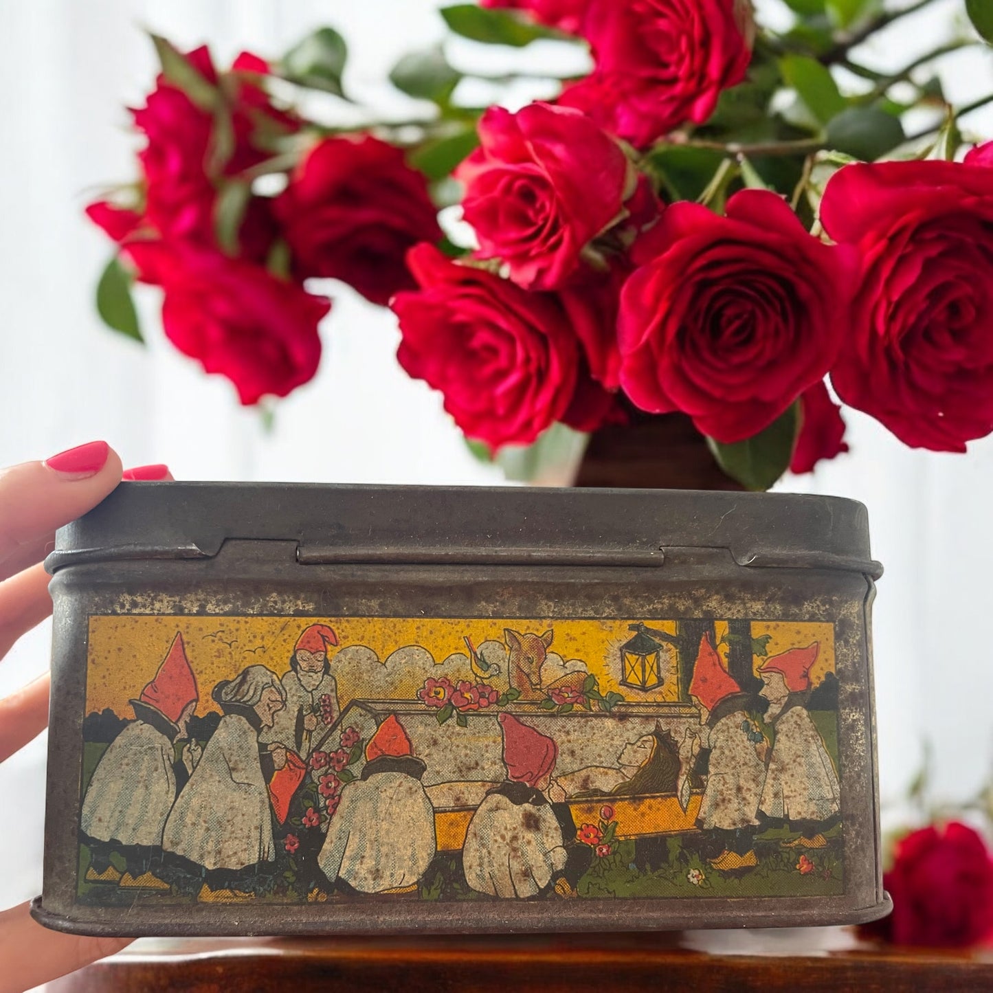 Scatola molto rara Biancaneve latta anni ‘30