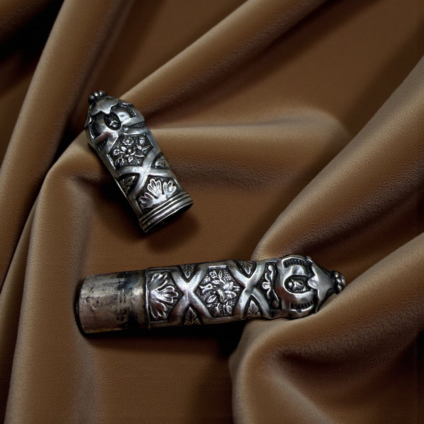 Porta aghi needle case vittoriano in argento