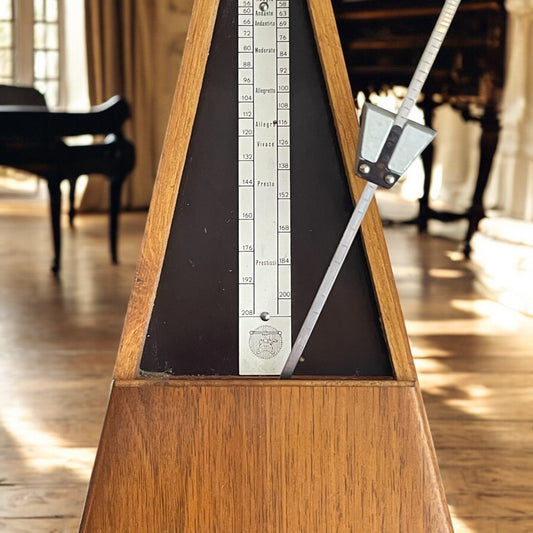 Metronomo Maelzel Paquet anni ‘60 in legno funzionante