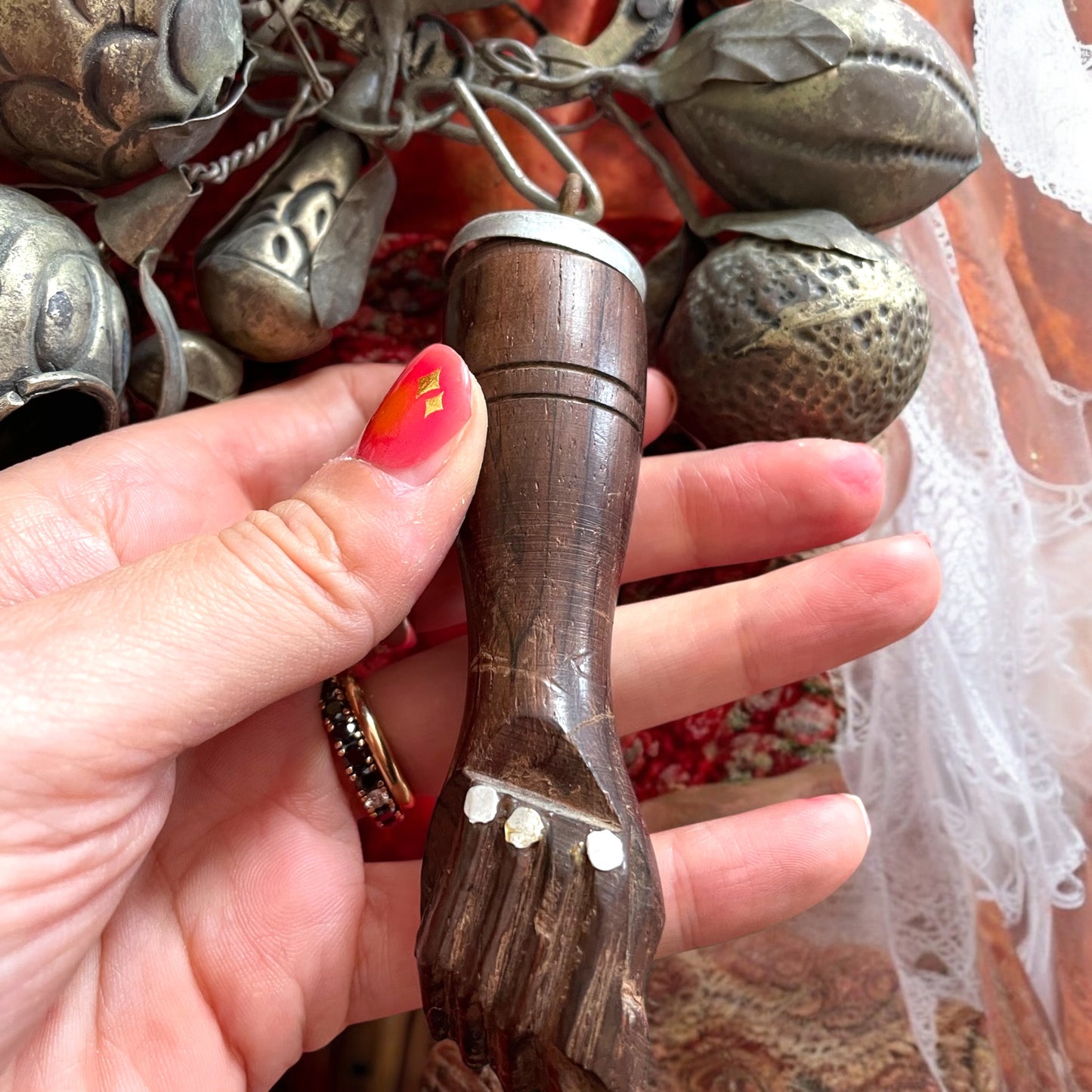 Antica grande Penca de Balangandã, amuleto da chatelaine