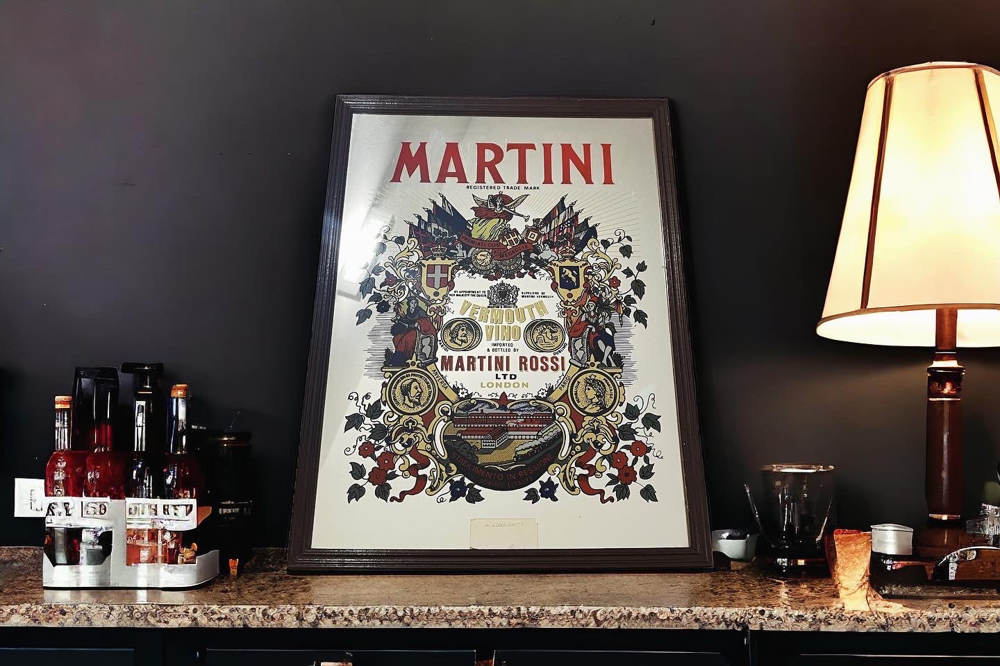 Martini and Rossi advertising mirror ￼ – ModernariaMente