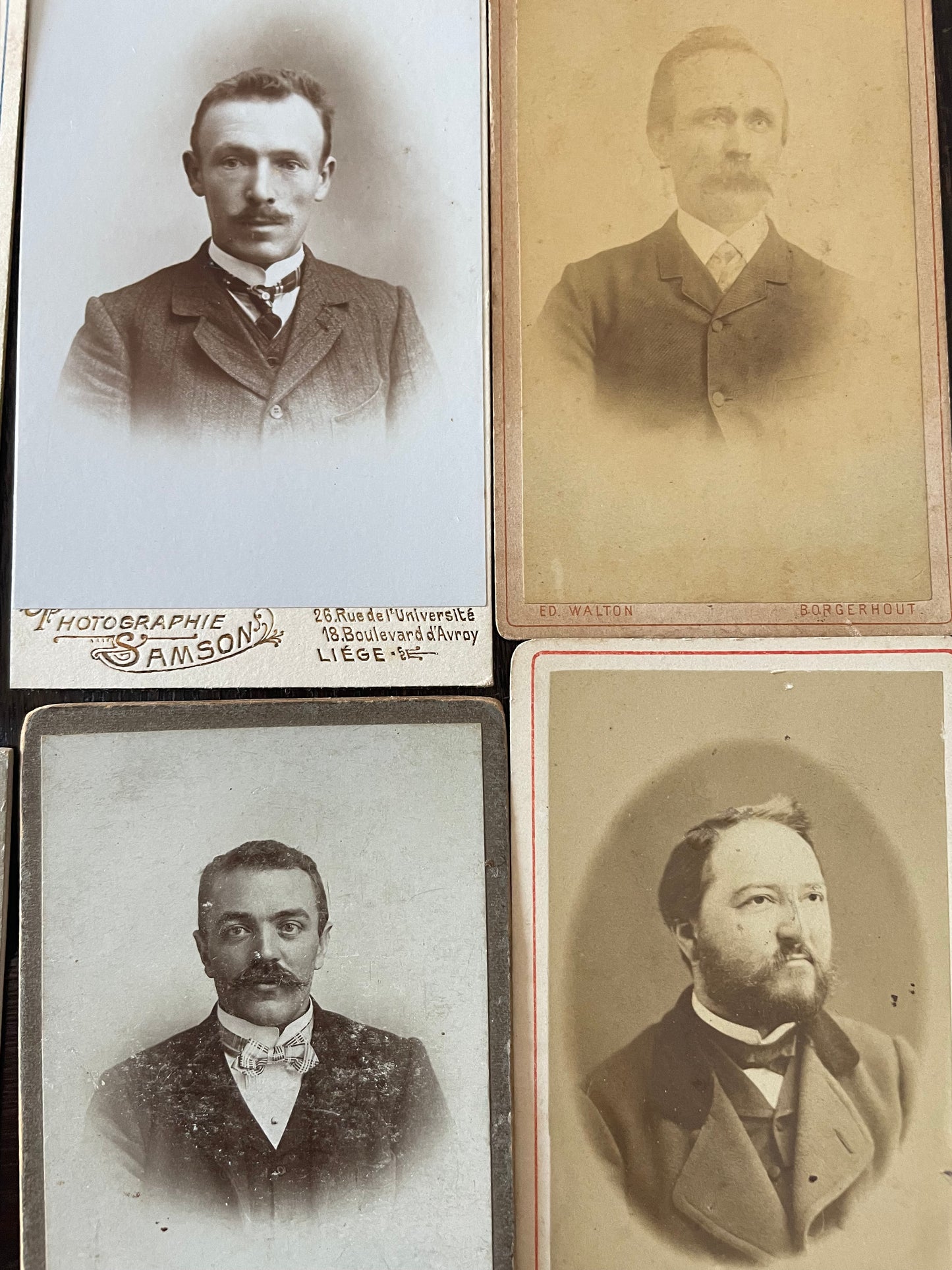 Lotto di n. 17 fotografie fine ‘800 - prima decade ‘900; cabinet cards e carte de visite.