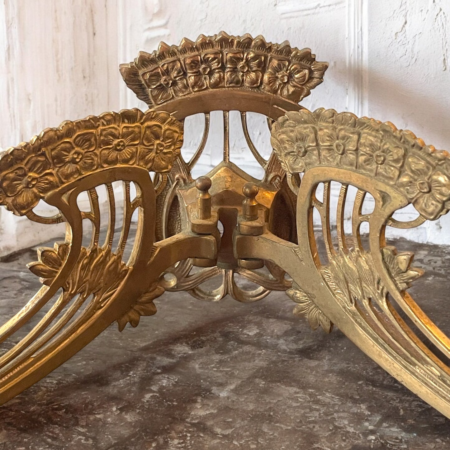 Coppia candelabri da pianoforte Art Nouveau, 1895-1910