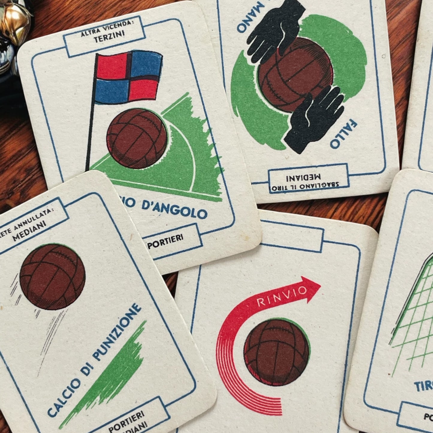 Gioco del Football, carte anni ‘50 completo, brevettato Bertino