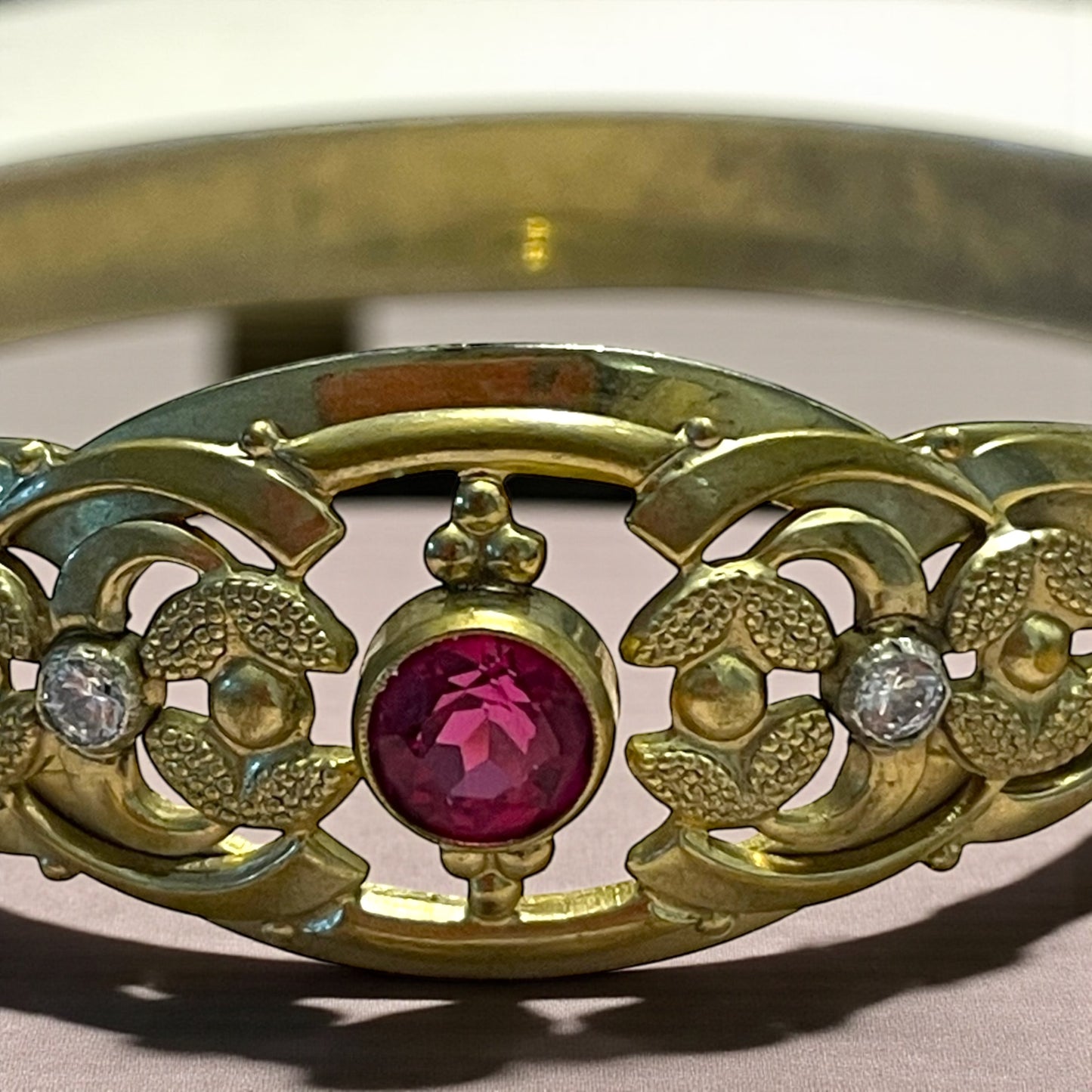 Bracciale rigido antico jugendstil, Boemia, prima metà ‘900