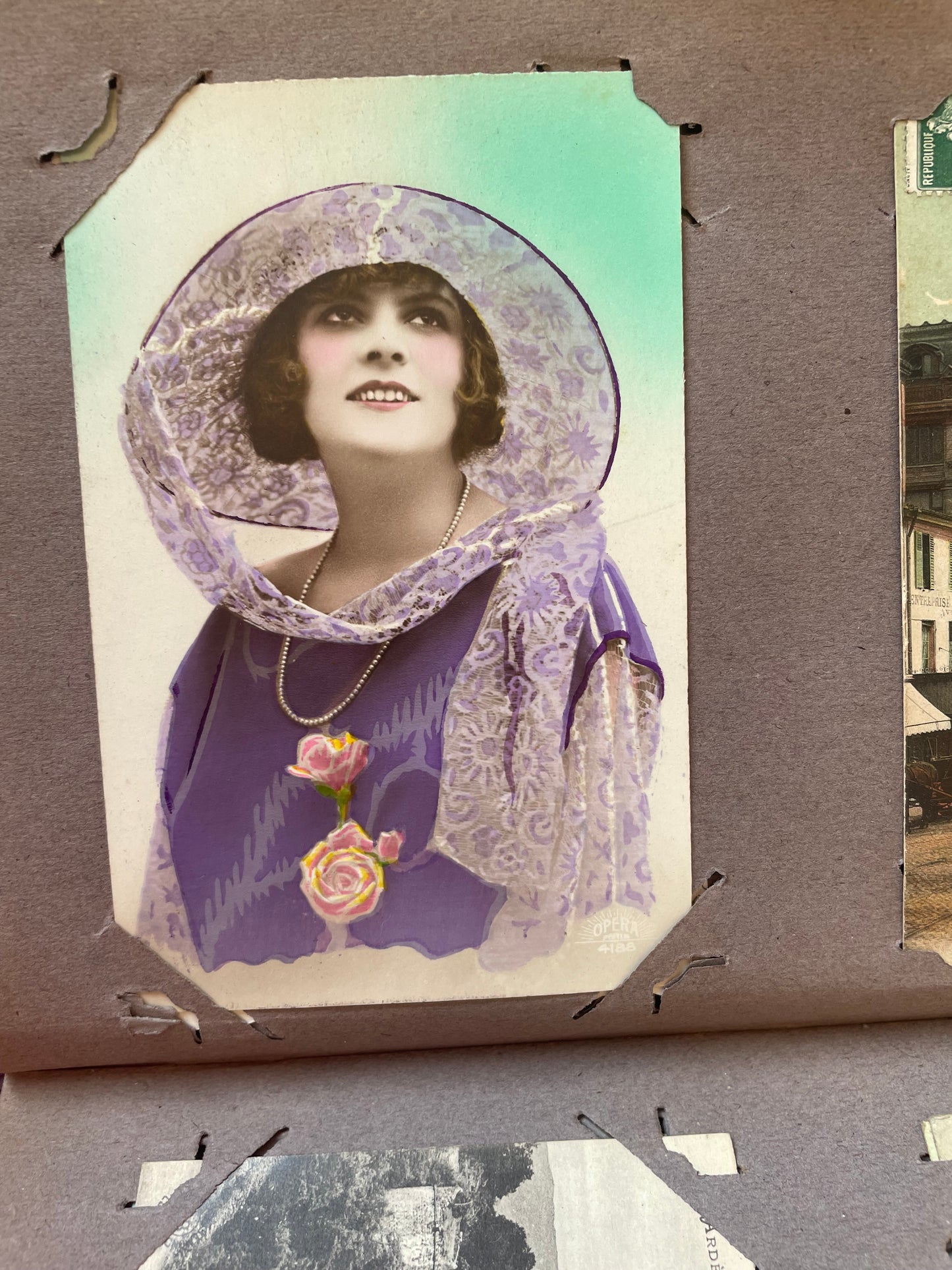 Album cartoline Art Nouveau, pieno, più di 170 pezzi