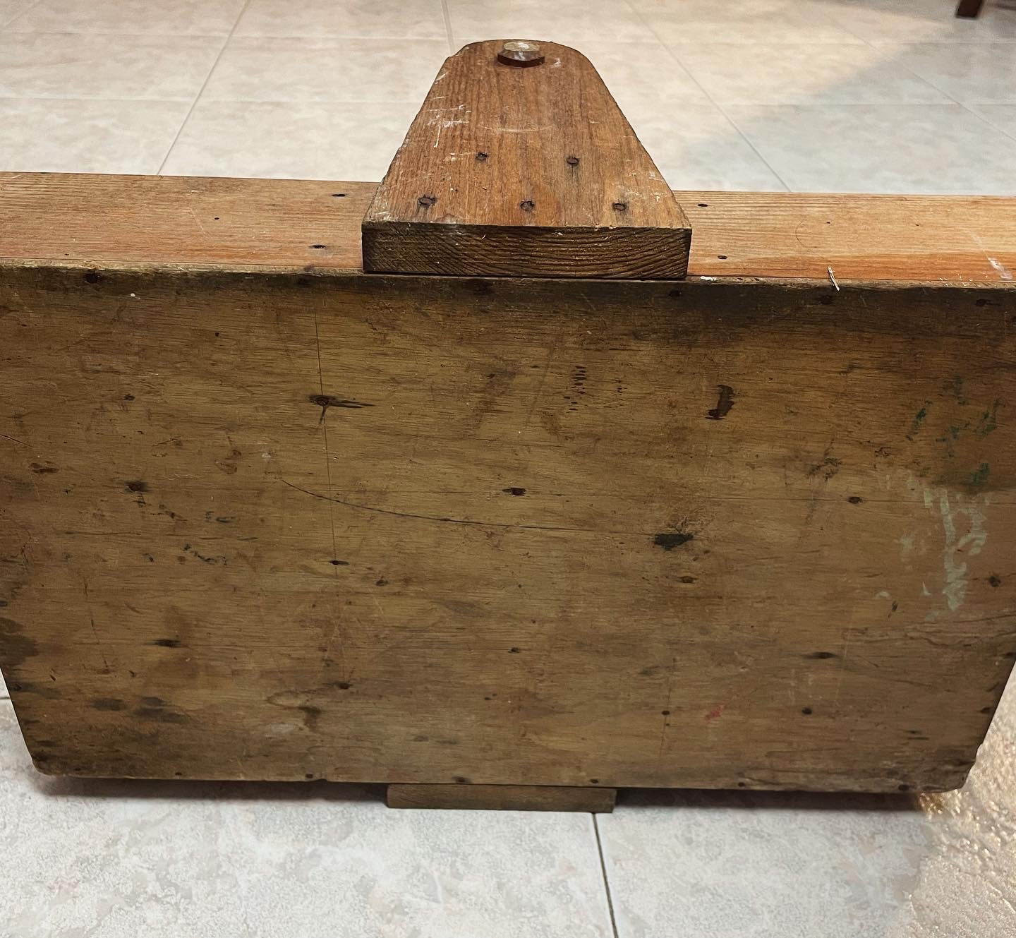 Antique shoemaker's box from the early twentieth century 