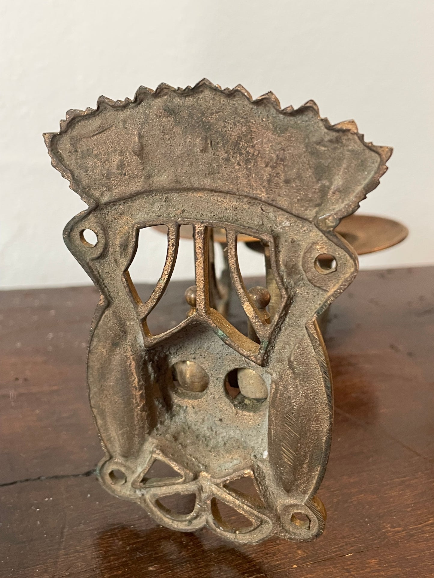 Coppia candelabri da pianoforte Art Nouveau, 1895-1910