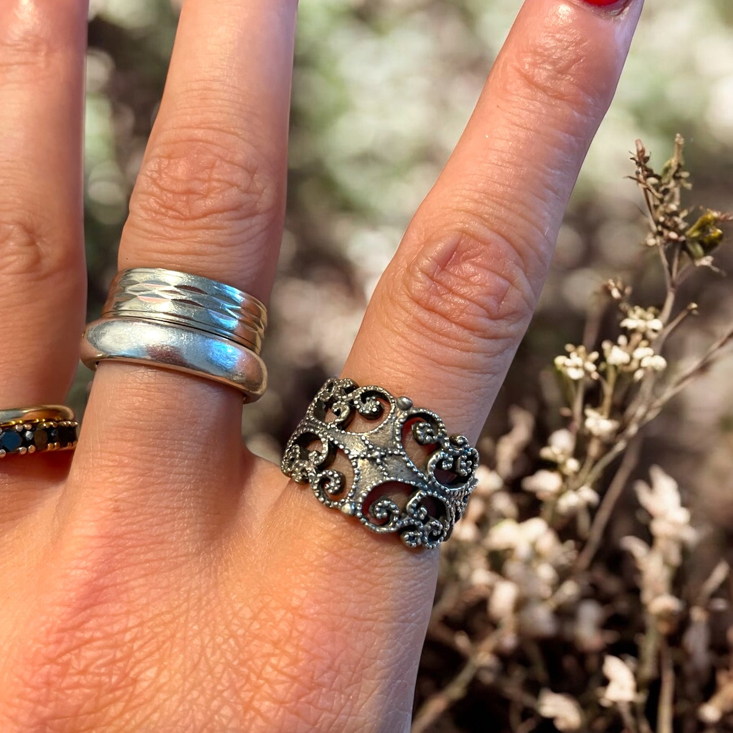 Anello gotico argento 925