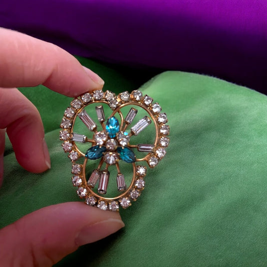 Spilla americana placcata oro 12k, ca fine anni ‘50