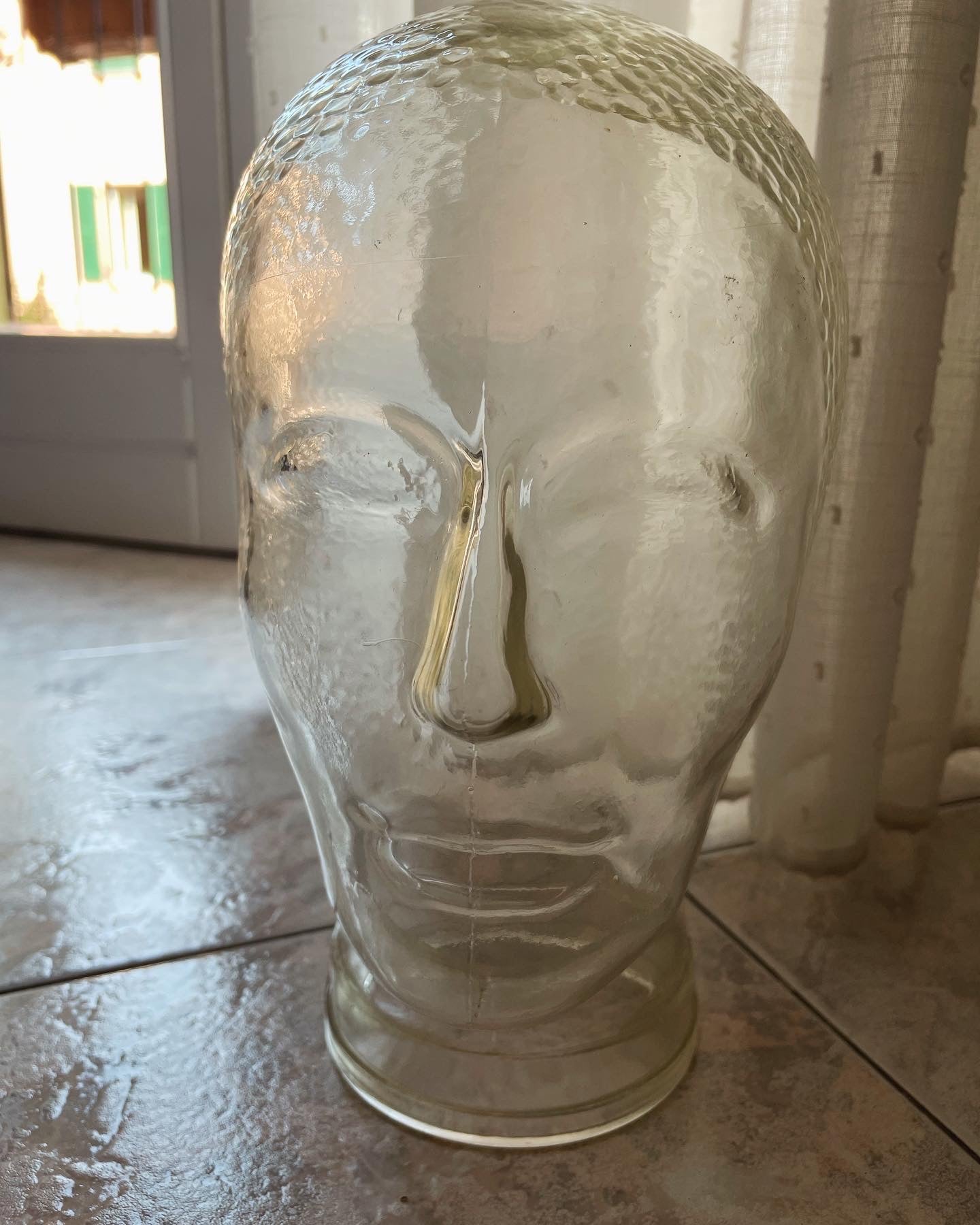 70's Clear Glass Head