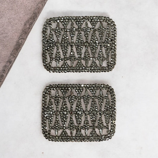 Coppia fibbie da scarpe da sera, anni ‘20 - ‘30, francesi