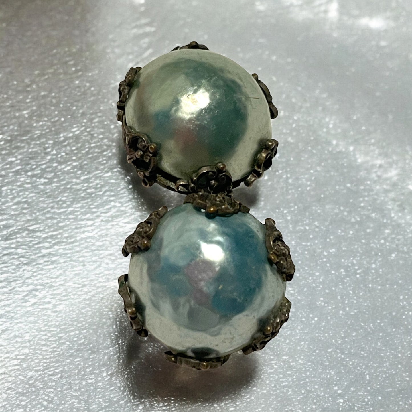 Orecchini perle barocche anni 40