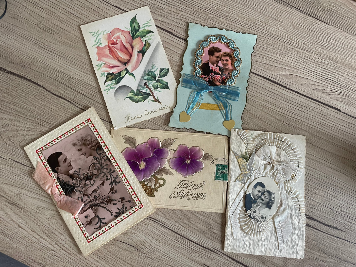 Collezione biglietti augurali antichi francesi