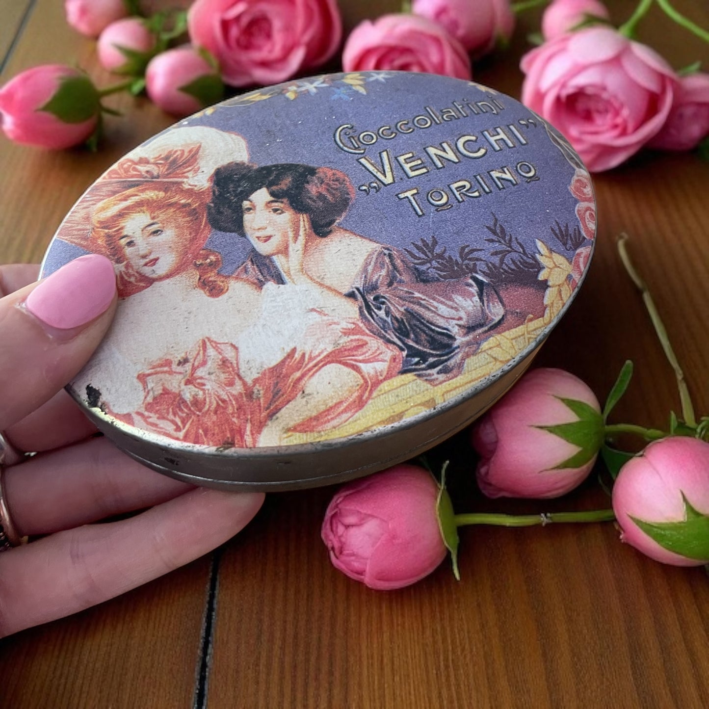 Scatoletta latta vintage Venchi cioccolatini
