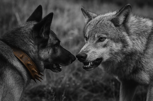 Antico e raro collare anti-lupo per cani pastore, forgiato a mano fine ‘800