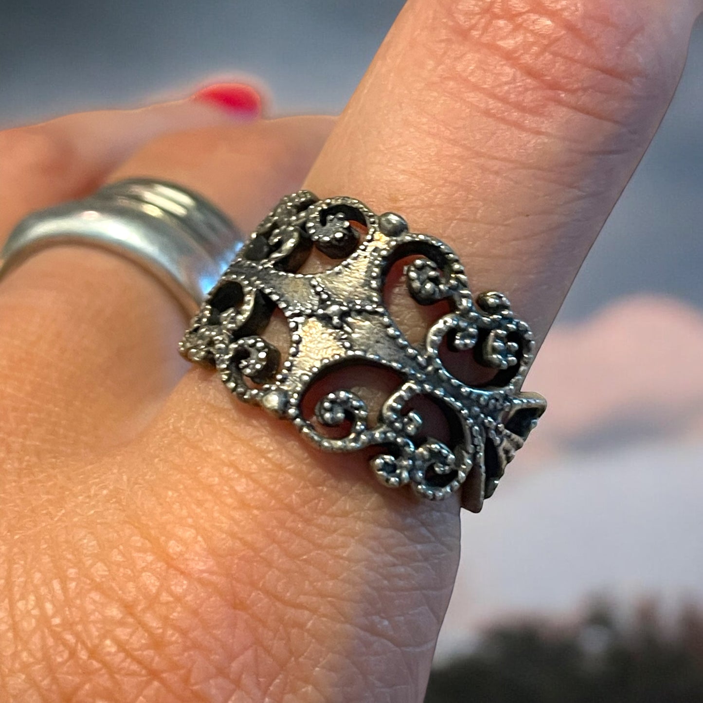 Anello gotico argento 925