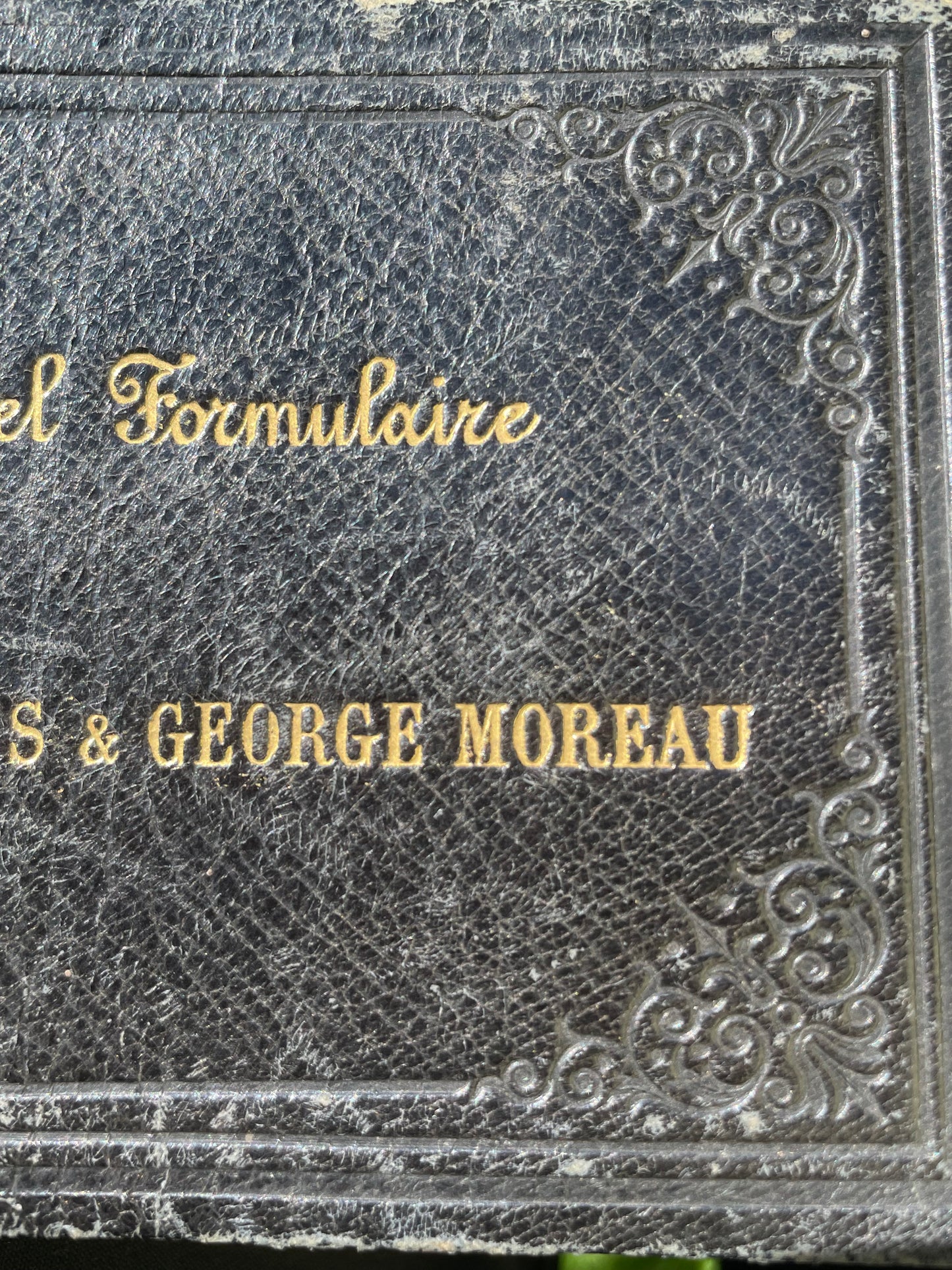 Antico libro formulario di ingegneria 1886