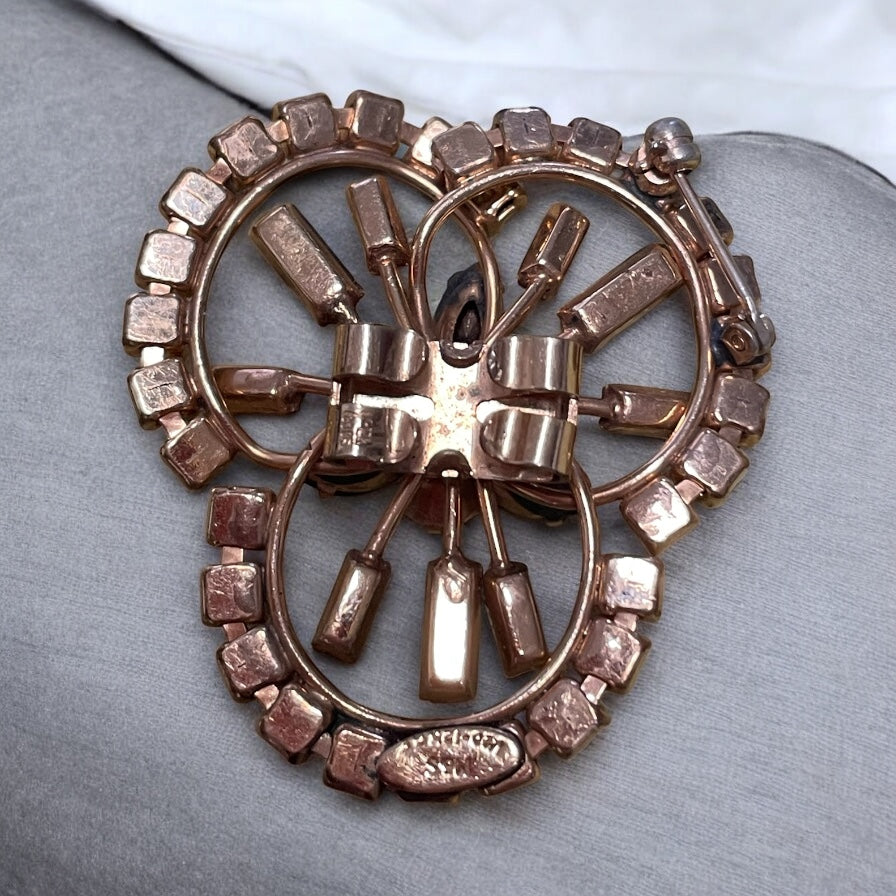 Spilla americana placcata oro 12k, ca fine anni ‘50