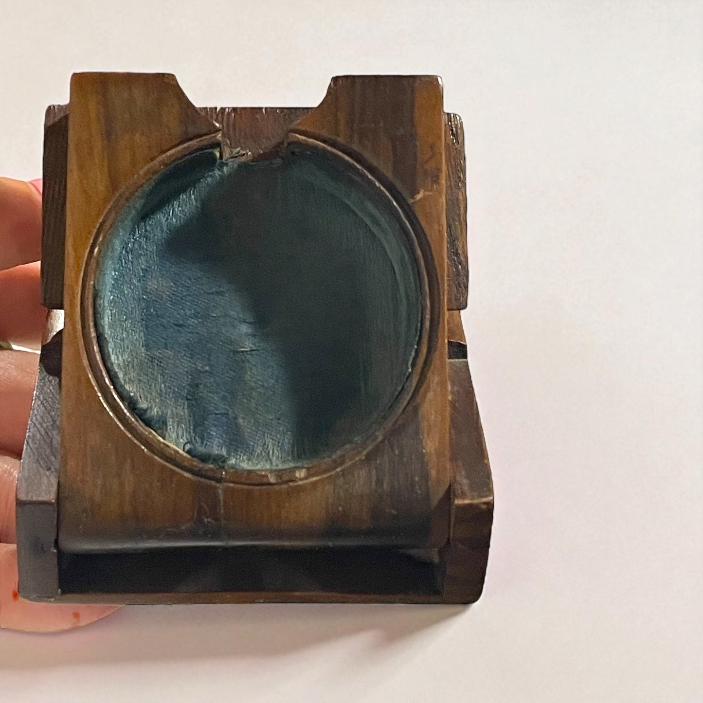 Porta orologio da tasca con meccanismo a scorrimento, italiano primo ‘900