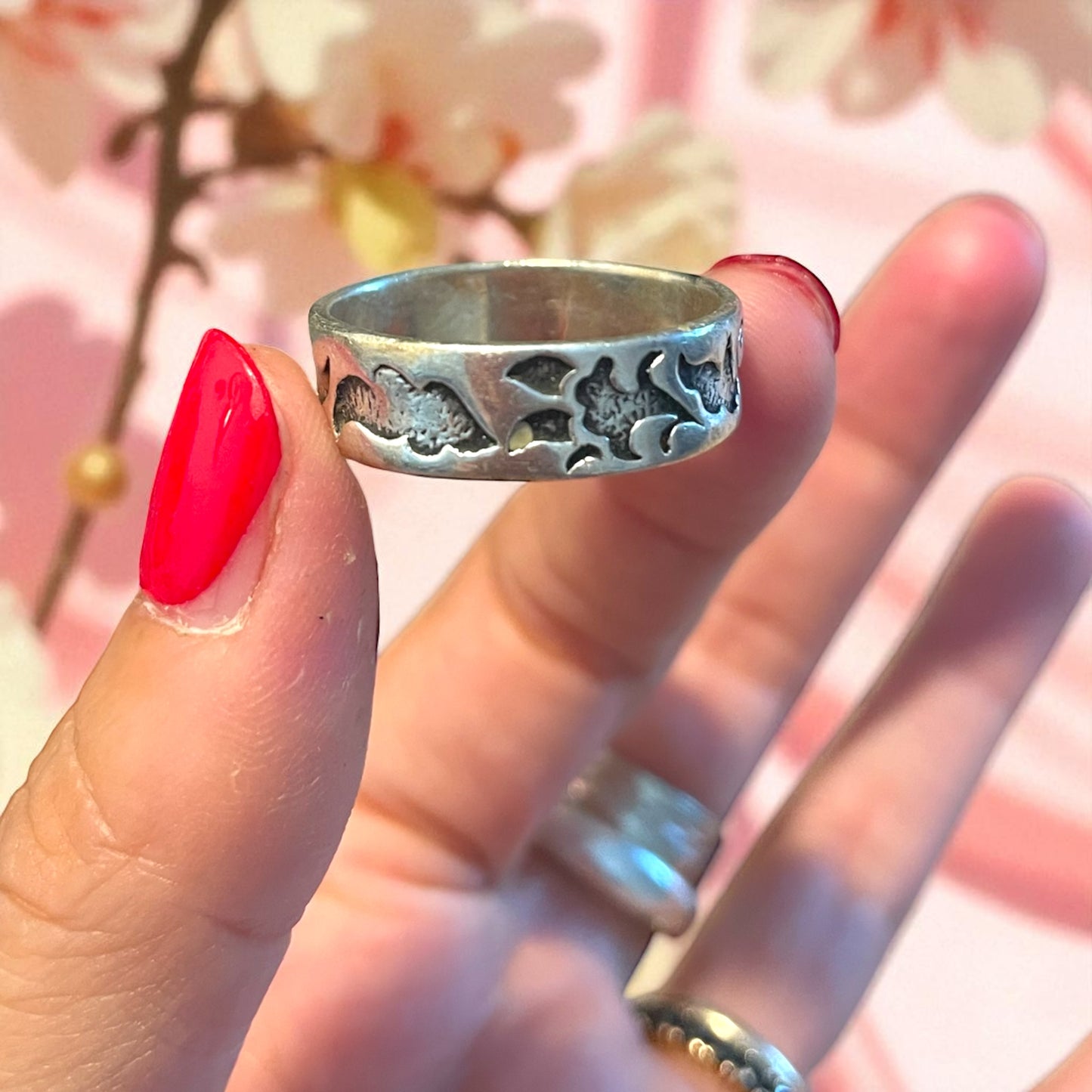 Anello uomo argento liberty revival, anni ‘70