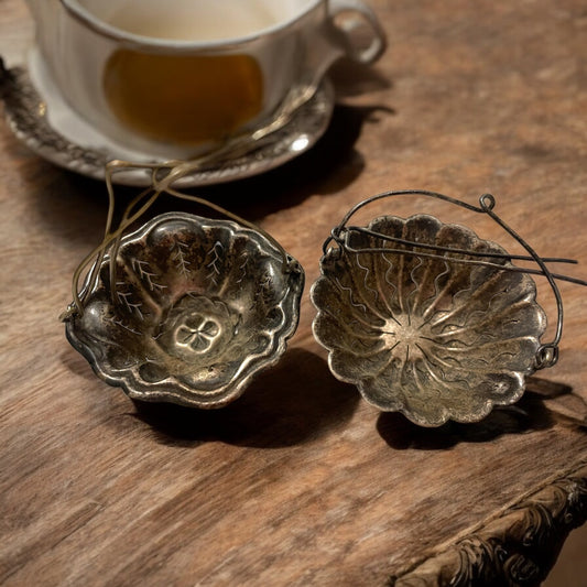 Coppia di antichi colini passe-the fine ‘800