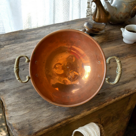 Ciotola alzata in rame anni ‘50