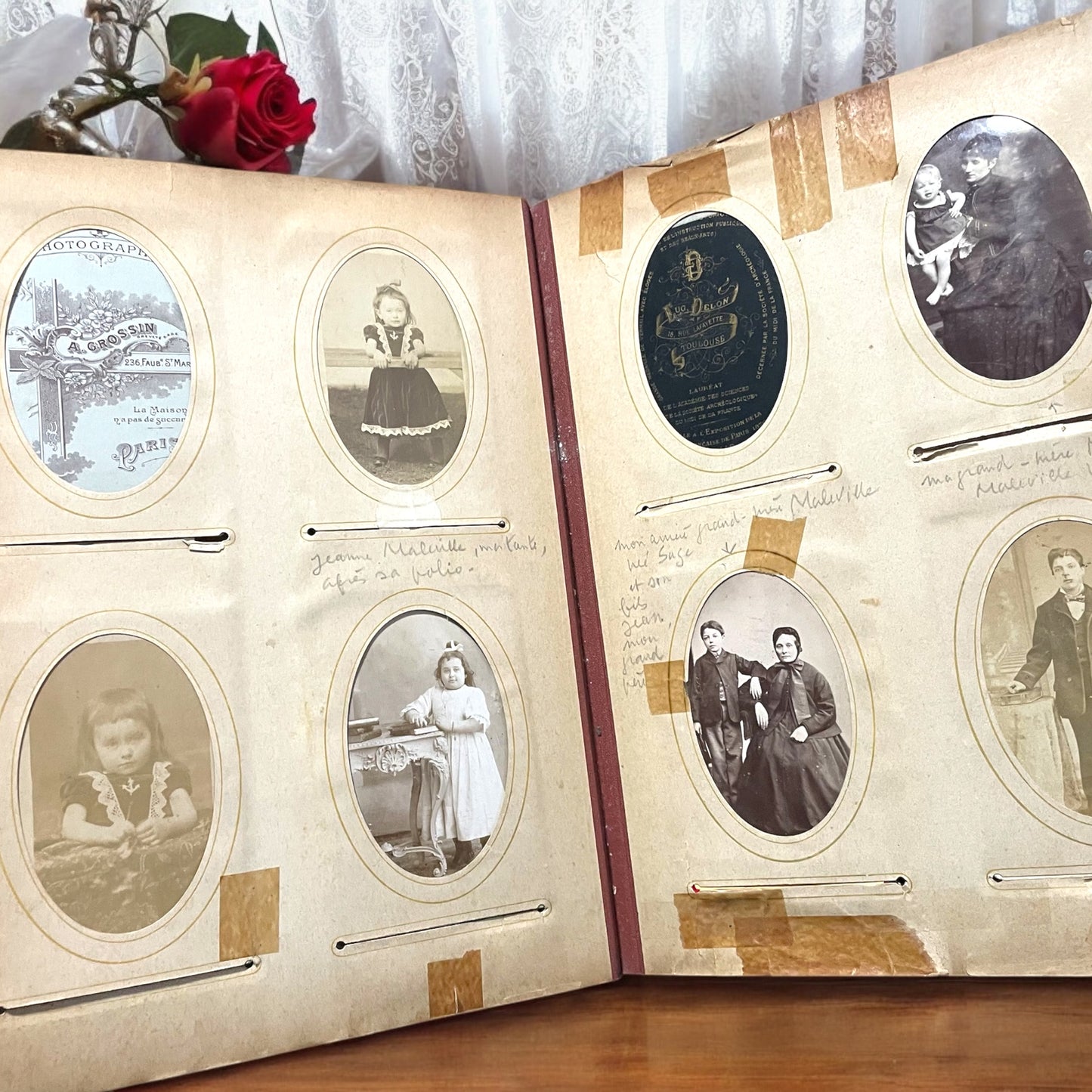 Grande album ca 1860 con 82 antiche fotografie