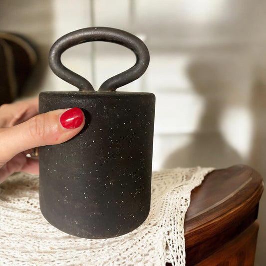 Set di n. 3 pesi antichi 1-2-5 kg da mercato agricolo