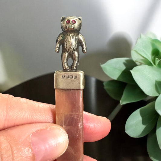 Segna pagine con orsetto argentato EPNS, anni ‘30 - ‘40