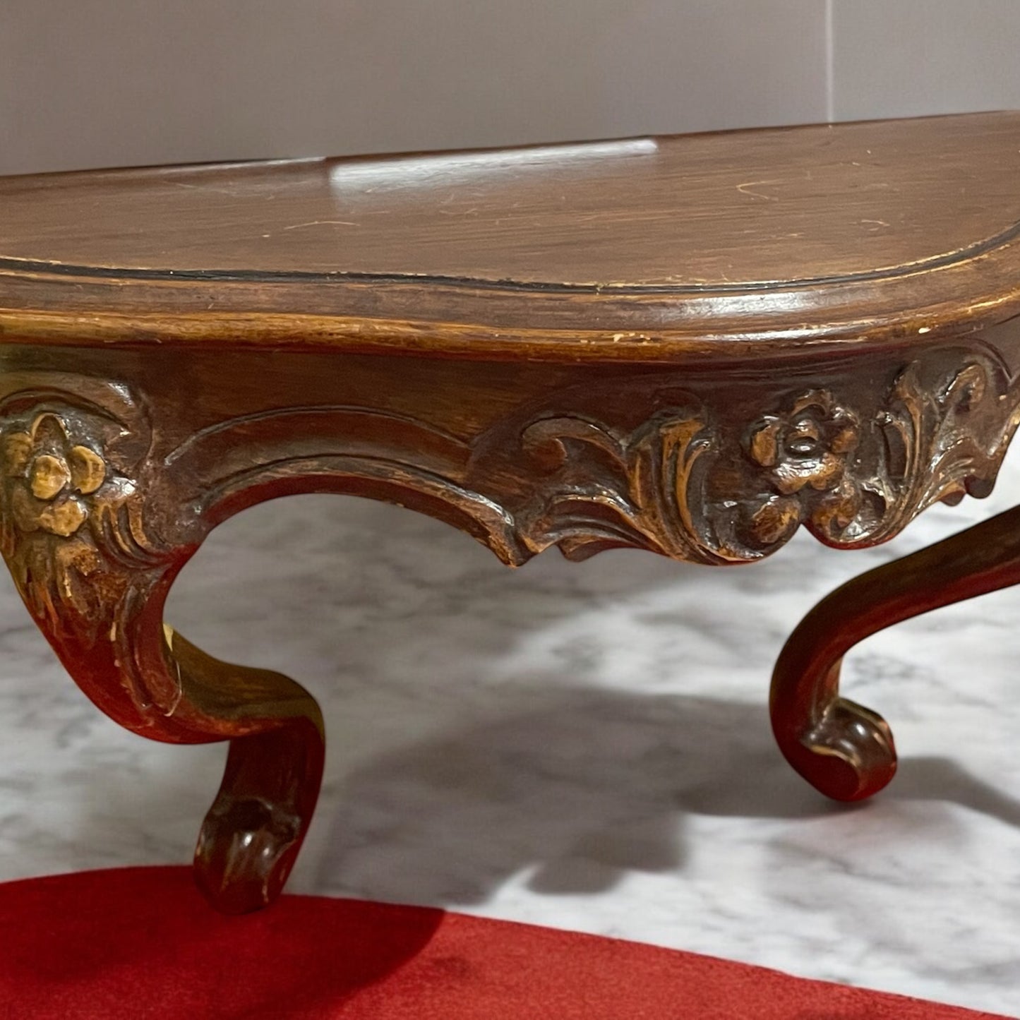 Mensola piccola console da parete, resina, anni ‘60 ca