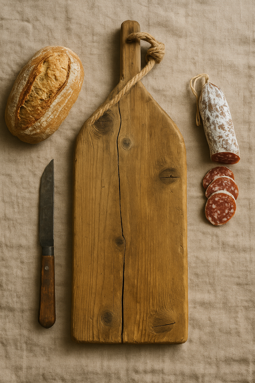 Vecchio tagliere da cucina